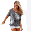 Feather Tee-shirt Femme